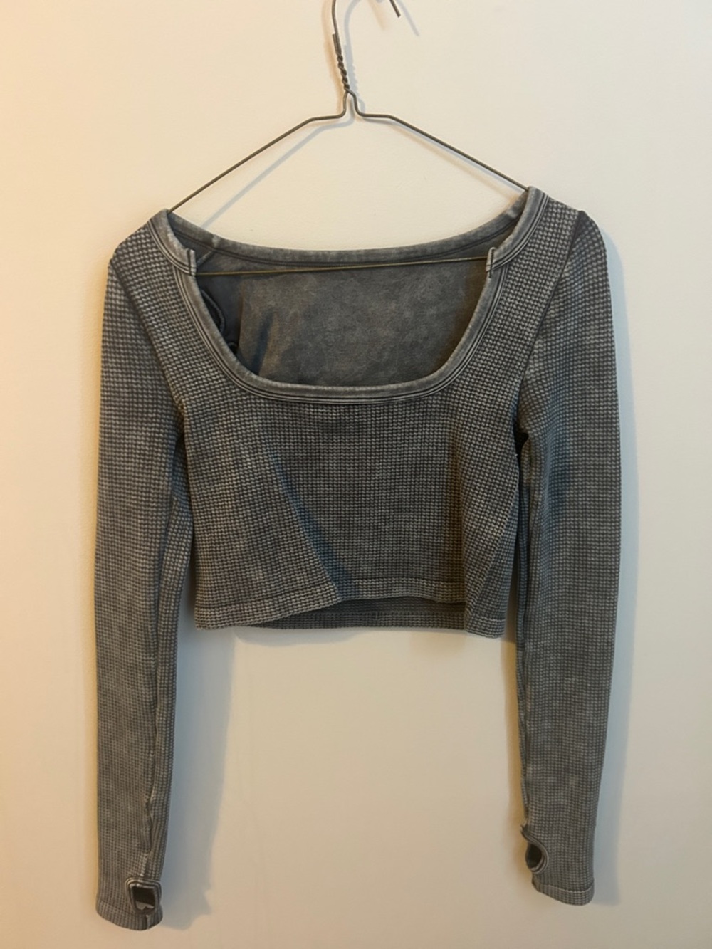 Altard State Charcoal Scoop Neck Top